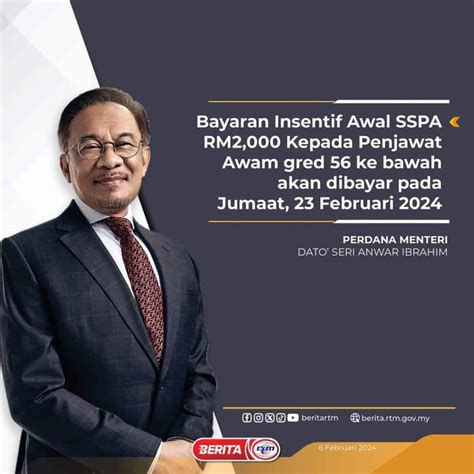 Bayaran Insentif Awal Penjawat Awam Rm Belanjawan