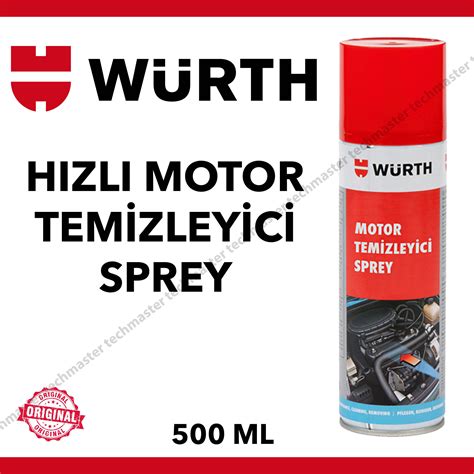 Würth Hızlı Motor Temizleme Spreyi Su Gerektirmez 500 Ml Fiyatı