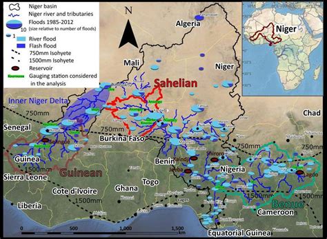 Niger River Basin Source Areas Of Floods In The Guinean Sahelian And Download Scientific