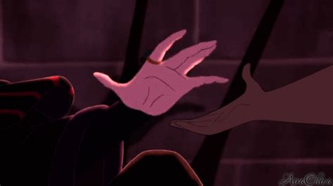 Esmeralda and Frollo | Reaching out by AiraChica on DeviantArt