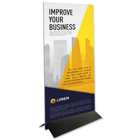 Outdoor Banner Stand Image Square Printing