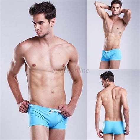 Mens Tether Swimwear Swimming Trunks Boxer Beach Swim Shorts Briefs M