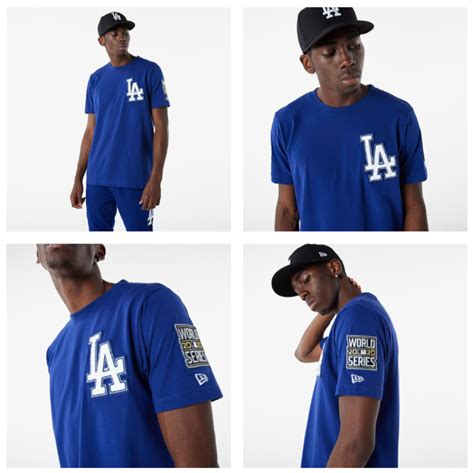 Los Angeles Dodgers Mens T Shirt New Era Elite Dark Royal Blue Tee