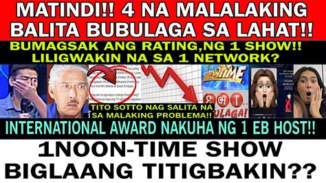 MATINDI TO4NA MALAKING BALITA BUBULAGA SA BUONG BANSA TITO SOTTO NAG