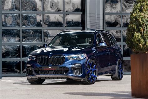 Blau Gemacht Bmw X5 G05 In Tansanitblau Auf Blauen Felgen