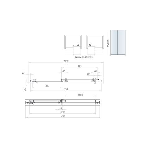 S Black Sliding Door Scudo Bathrooms