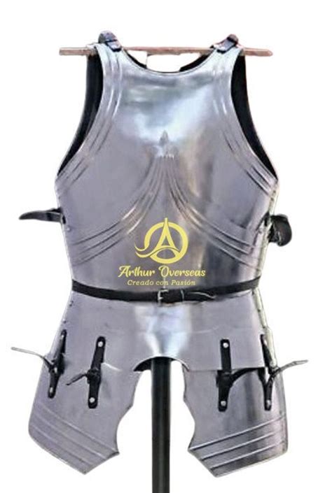 Medieval 18 Gauge Steel Knight Gothic Chest Armor Cuirass With Tassets