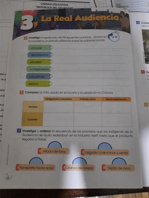 P Investiga El Significado De Las Siguientes Palabras Escribe En