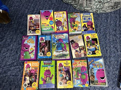 Barney Vhs Lot 15 Barney The Purple Dinosaur Grelly Usa