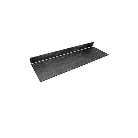 Thinscape Ft L X In D Engineered Composite Countertop In Black