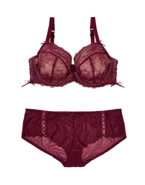 Loretta Dark Red Plus Unlined Demi G Ddd Adore Me