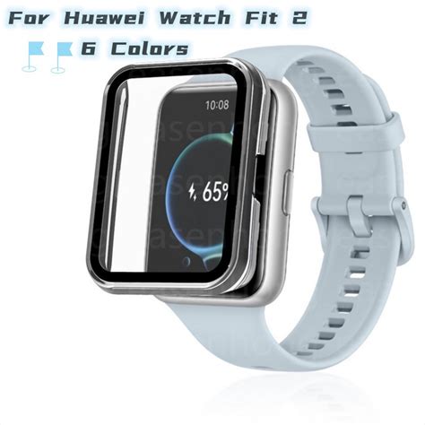 2in1 ฟิล์ม เคส Pc สําหรับ Huawei Watch Fit Fit 2 Honor Es เคสป้องกัน