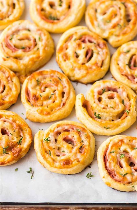 Ham And Cheese Pinwheels Puff Pastry Crispy Ham Melty Cheese And