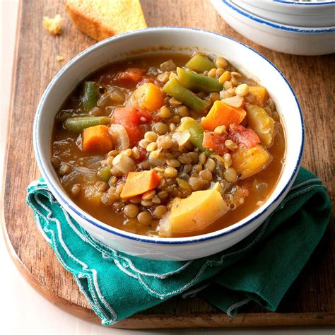 Vegetable Lentil Soup Recipe Taste Of Home