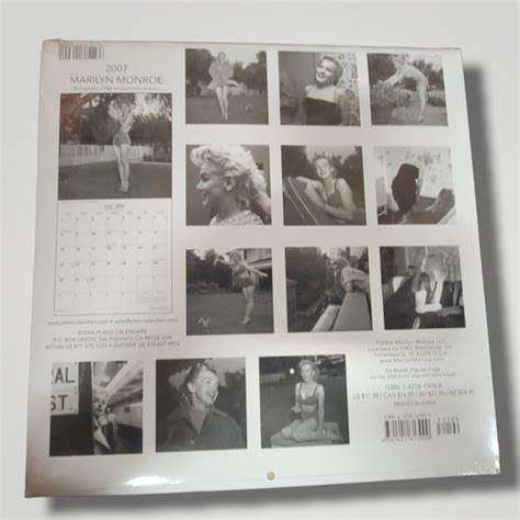 Marilyn Monroe Wall Calendars Etsy Uk