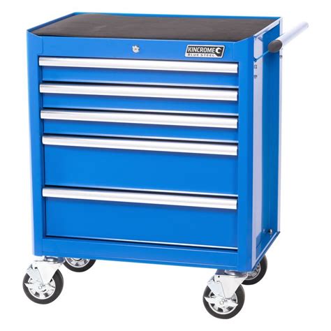 Kincrome Bluesteel 5 Draw Tool Trolley Traditional Style Drawer Handles Tool Chest