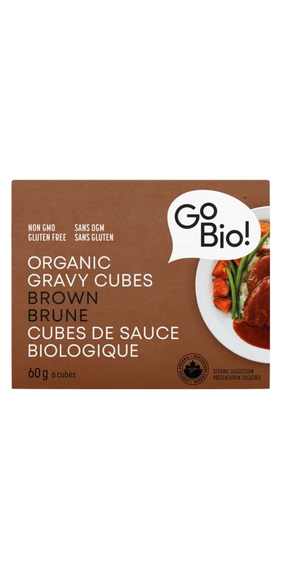 Buy Gobio Organic Brown Gravy Cubes Sample At Well Ca Free Shipping 35 In Canada