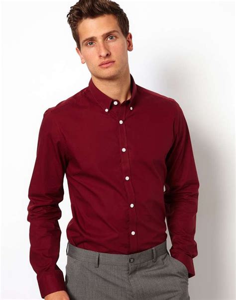 Mens Burgundy Shirt | Is Shirt