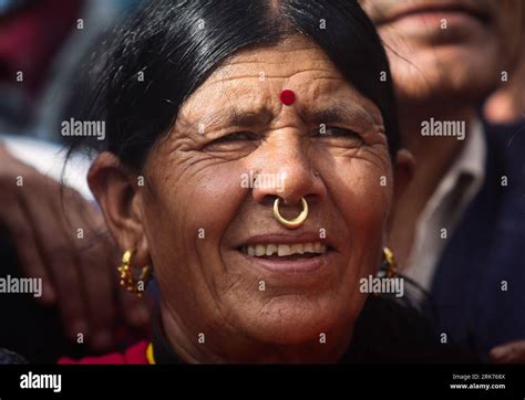 Kathmandu Bagmati Nepal 24th Aug 2023 A Woman From Far Western