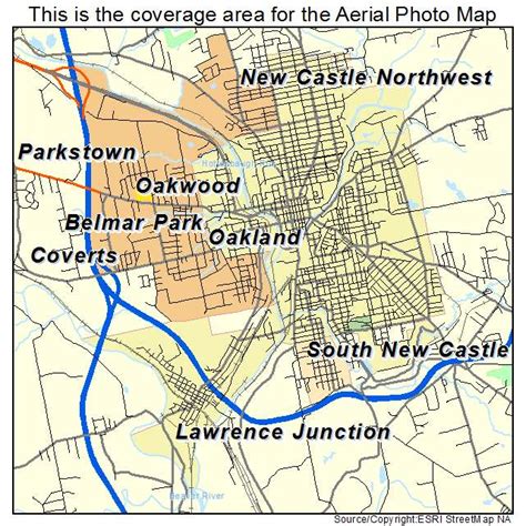 Aerial Photography Map of New Castle, PA Pennsylvania