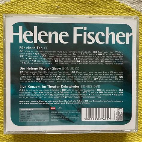 HELENE FISCHER 2CD 1DVD FÜR EINEN TAG EXKLUSIVE SHOW E Kaufen auf Ricardo