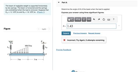 Solved The Beam Of Negligible Weight Is Supported Chegg