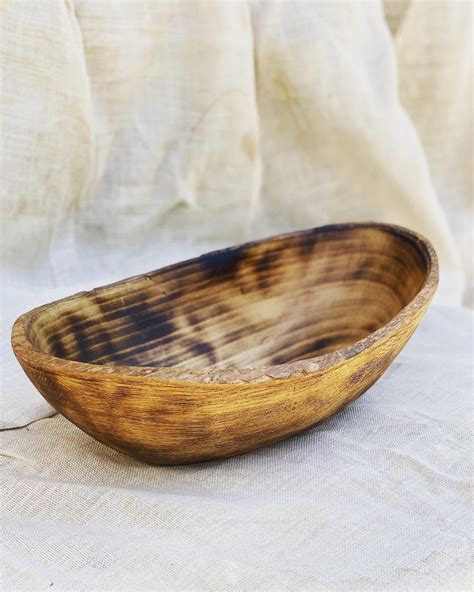 Hand Carved Wooden Bowl Etsy