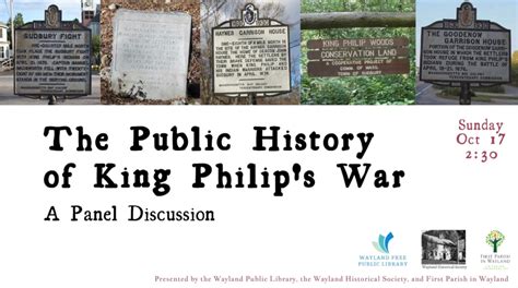 King Philips War Wayland Museum And Historical Society