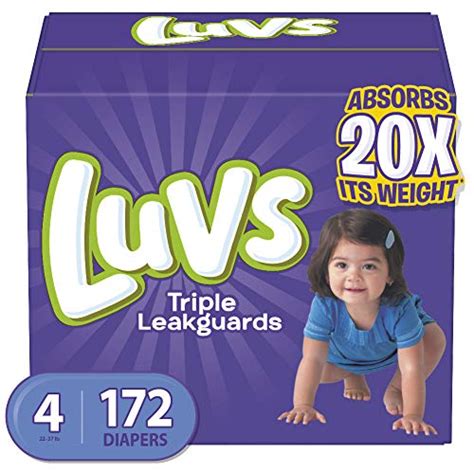 Luvs Luvsd Diapers Size 4 172 Count Luvs Ultra Leakguards Disposable