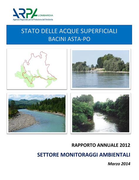 PDF STATO DELLE ACQUE SUPERFICIALI ARPA Lombardia Stato Delle