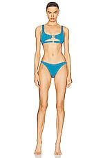 Bond Eye Ring Sasha Crop Bikini Top In Ocean Shimmer Fwrd