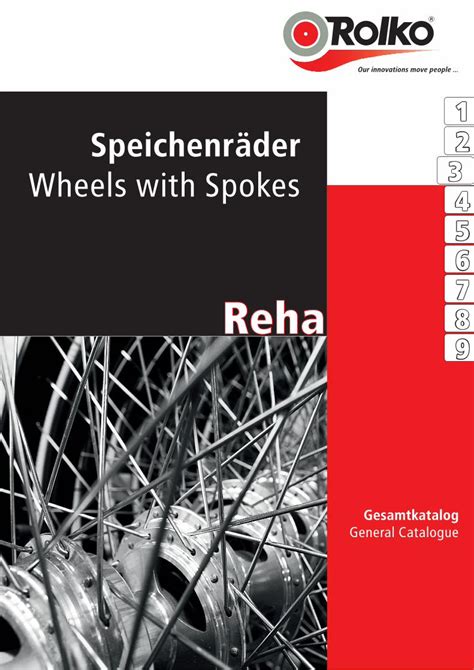 Pdf Reha Gesamtkatalog Speichenr Der Rehab General Catalogue