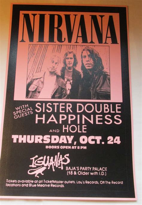 Nirvana Poster Concert 11 x 17 Seattle Woman Art USA SameDay Ship ...