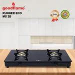 Buy Goodflame Runner Eco 2B MS BK Toughened Glass 2 Brass Burner Gas