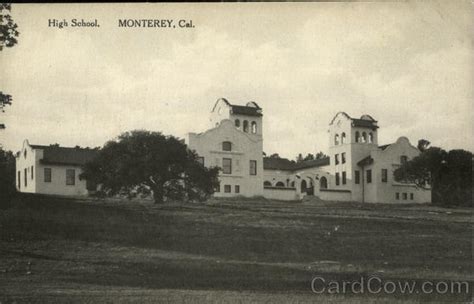 High School Monterey, CA Postcard