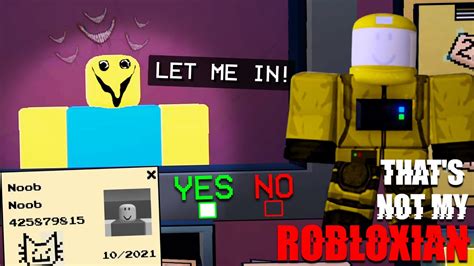 Thats Not My Robloxian Full Walkthrough Roblox Youtube