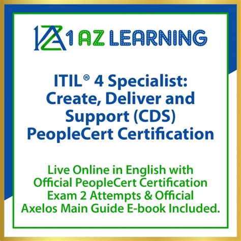 Itil® 4 Specialist Create Deliver And Support Cds Live Online In