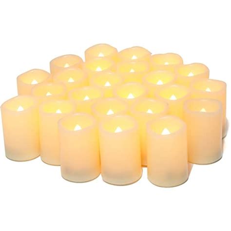 Enpornk Set Of 12 Flameless Candles Battery Operated Led Pillar Real