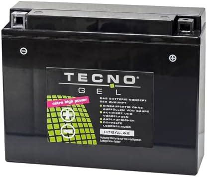 Tecno Gel Motorrad Batterie F R Yb Al A V Gel Batterie Ah