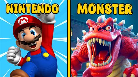 Mario Characters As Monsters Bowser Luigi Youtube