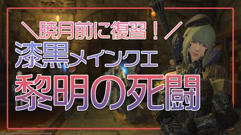 Ff14 Gaia 】暁月前に復習ッ！漆黒メインクエ「黎明の死闘」ロールクエラスト、ヴォイド再生計画 Youtube