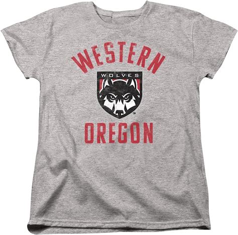 Western Oregon University Official Wou Wolves Logo Womens