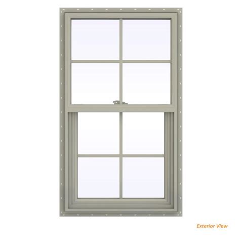 Ply Gem 35 5 In X 35 5 In 510 Series Hpsc Single Hung Vinyl Window In Beige 510 The Home Depot