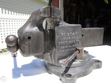 Vintage Reed Mfg Co 4 Vise Model 204r Usa Made Huge 54 Lb Swivel