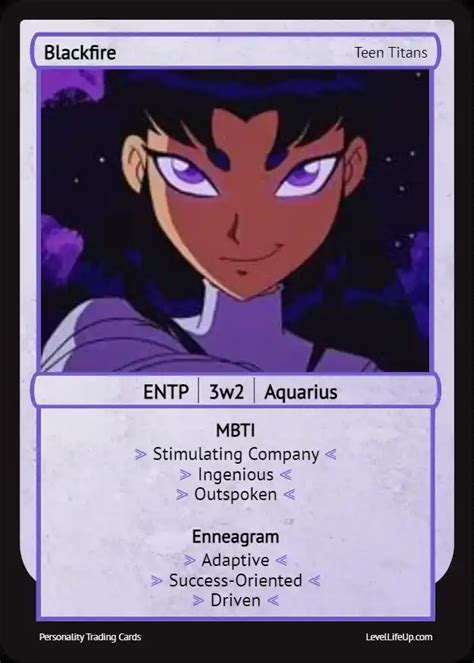 Blackfire Enneagram Mbti Personality Type Level Life Up