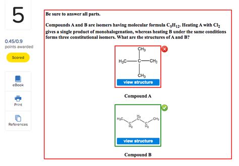 Solved Be Sure To Answer All Parts Compounds A And B Are