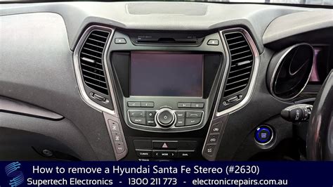 How To Remove A Hyundai Santa Fe Stereo 2630 YouTube