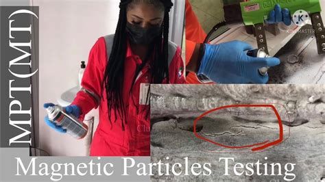 Magnetic Particles Testing Mpt Practice Youtube