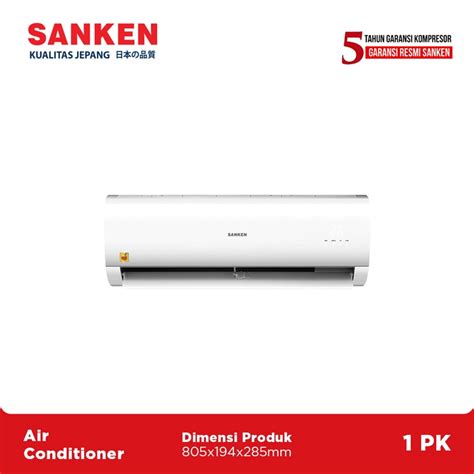 Jual Sanken AC 1 PK Air Conditioner 1PK ESC 09 D L Shopee Indonesia