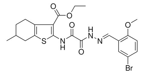 Ethyl E Bromo Methoxybenzylidene Hydrazino Oxo Acetyl